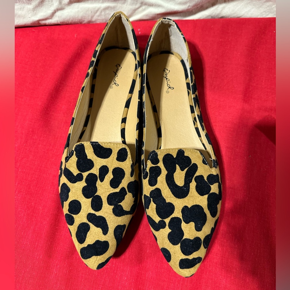 Qupid Animal Print Flats